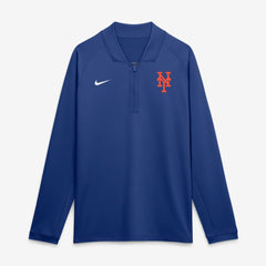 Royal New York Mets Nike Authentic Collection Dri-FIT Raglan Half-Zip Pullover