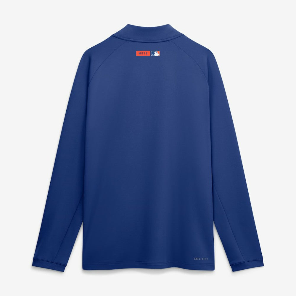 Royal New York Mets Nike Authentic Collection Dri-FIT Raglan Half-Zip Pullover