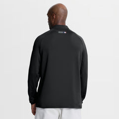 Black Los Angeles Dodgers Nike Authentic Collection Dri-FIT Raglan Half-Zip Pullover