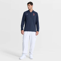 Navy Boston Red Sox Nike Authentic Collection Dri-FIT Raglan Half-Zip Pullover
