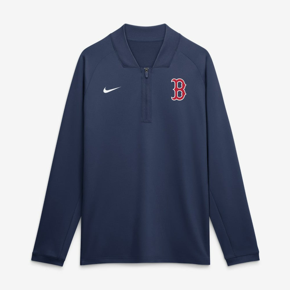 Navy Boston Red Sox Nike Authentic Collection Dri-FIT Raglan Half-Zip Pullover