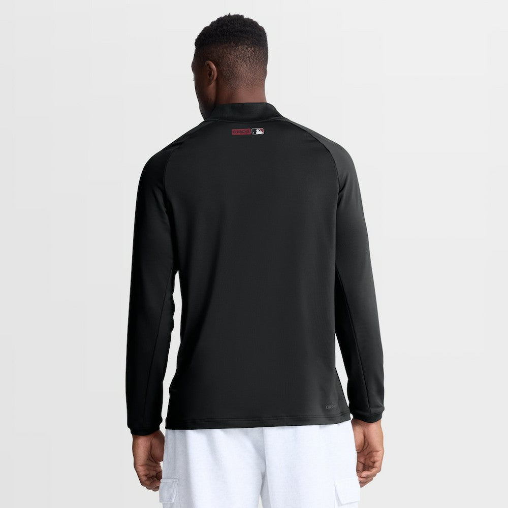 Black Arizona Diamondbacks Nike Authentic Collection Dri-FIT Raglan Half-Zip Pullover