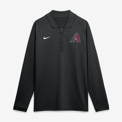 Black Arizona Diamondbacks Nike Authentic Collection Dri-FIT Raglan Half-Zip Pullover