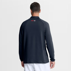 Navy Atlanta Braves Nike Authentic Collection Dri-FIT Raglan Half-Zip Pullover