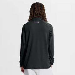 Black Colorado Rockies Nike Authentic Collection Dri-FIT Raglan Half-Zip Pullover
