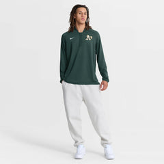 Green Athletics Nike Authentic Collection Dri-FIT Raglan Half-Zip Pullover