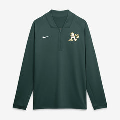 Green Athletics Nike Authentic Collection Dri-FIT Raglan Half-Zip Pullover