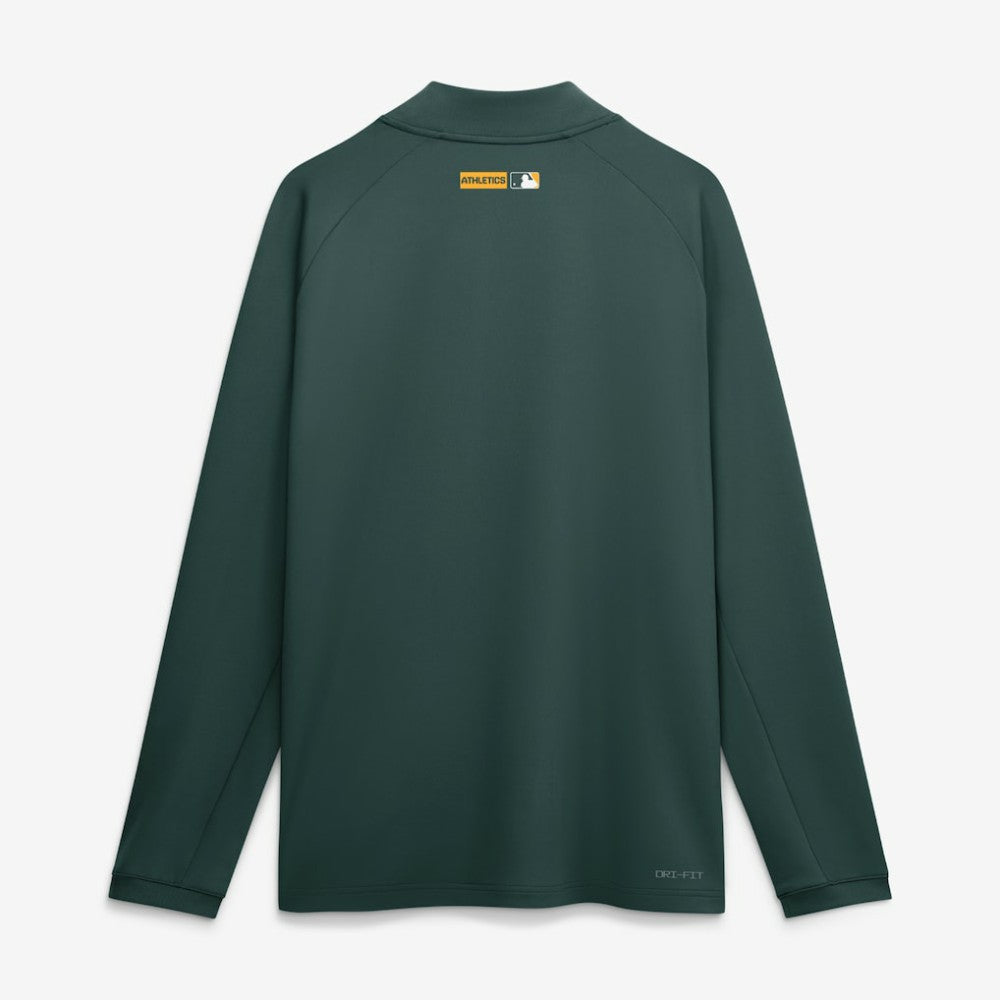 Green Athletics Nike Authentic Collection Dri-FIT Raglan Half-Zip Pullover