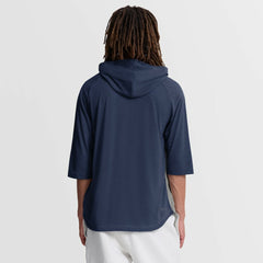 Gray Milwaukee Brewers Nike Authentic Collection Flux Dri-FIT Raglan 3/4-Sleeve Hooded T-Shirt