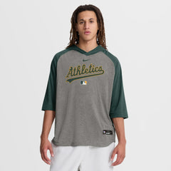Gray Athletics Nike Authentic Collection Flux Dri-FIT Raglan 3/4-Sleeve Hooded T-Shirt