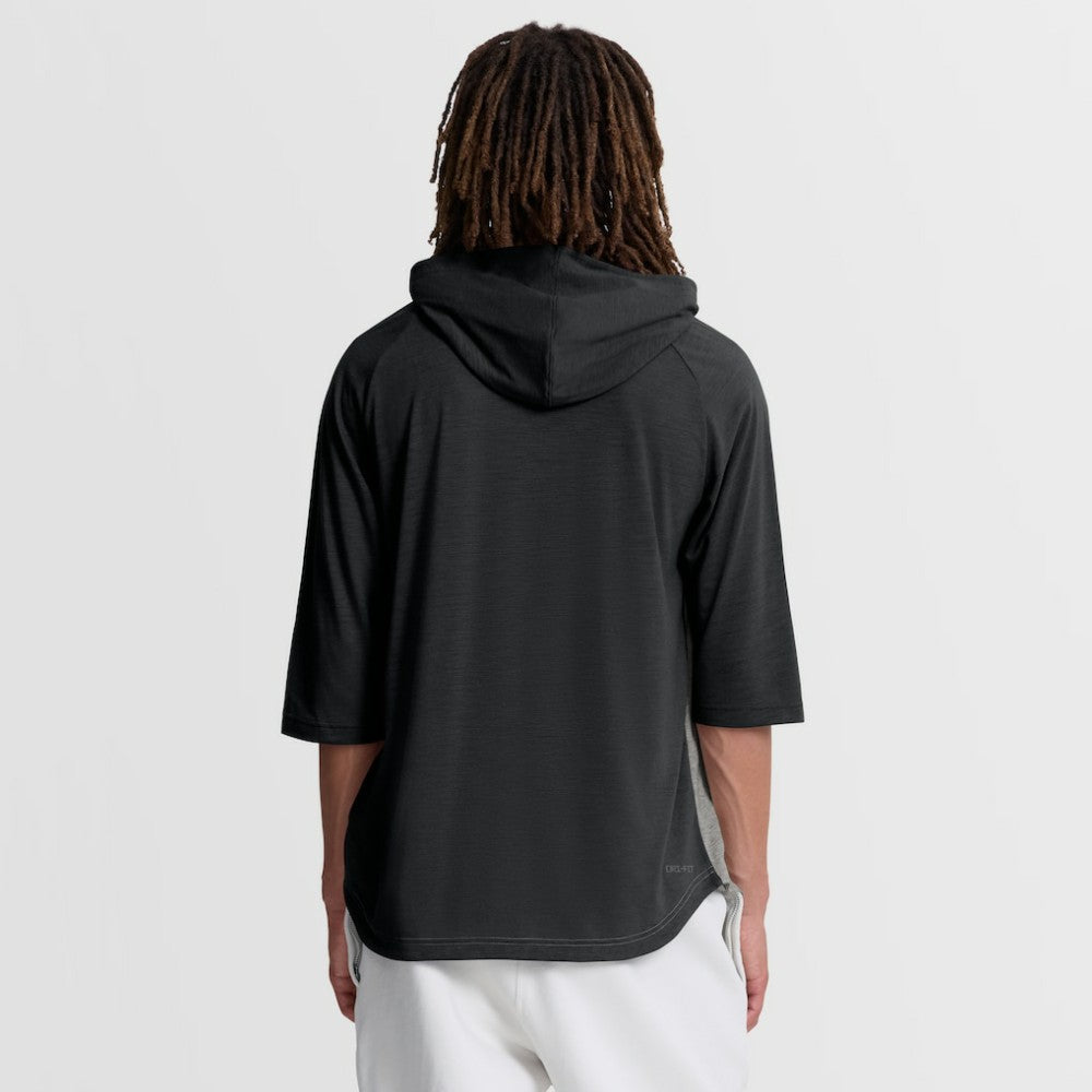 Gray San Francisco Giants Nike Authentic Collection Flux Dri-FIT Raglan 3/4-Sleeve Hooded T-Shirt
