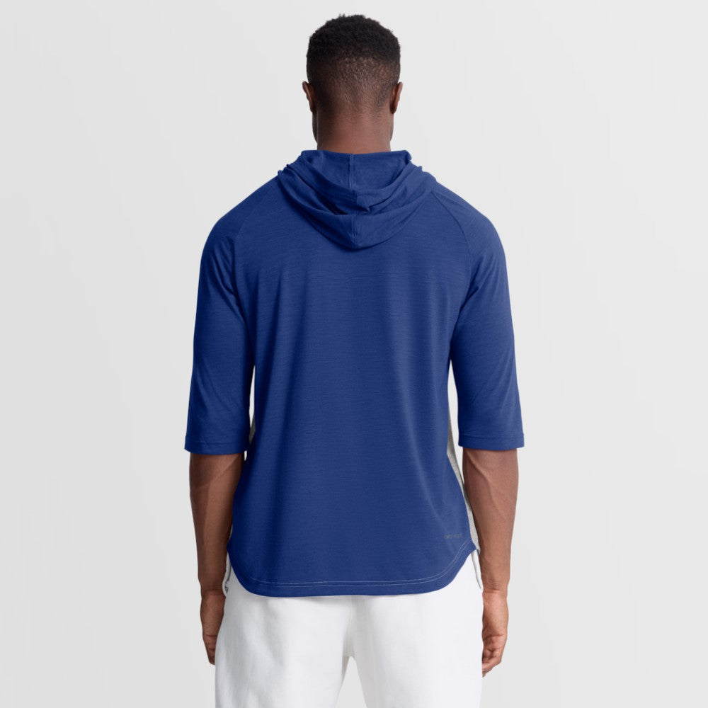 Gray New York Mets Nike Authentic Collection Flux Dri-FIT Raglan 3/4-Sleeve Hooded T-Shirt