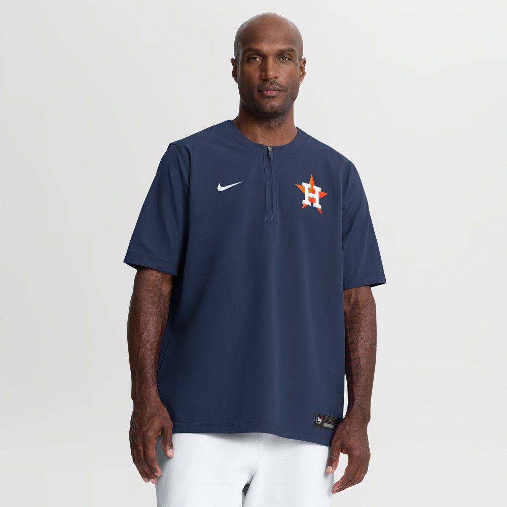 Navy Houston Astros Nike Authentic Collection Dri-FIT Quarter-Zip Windshirt