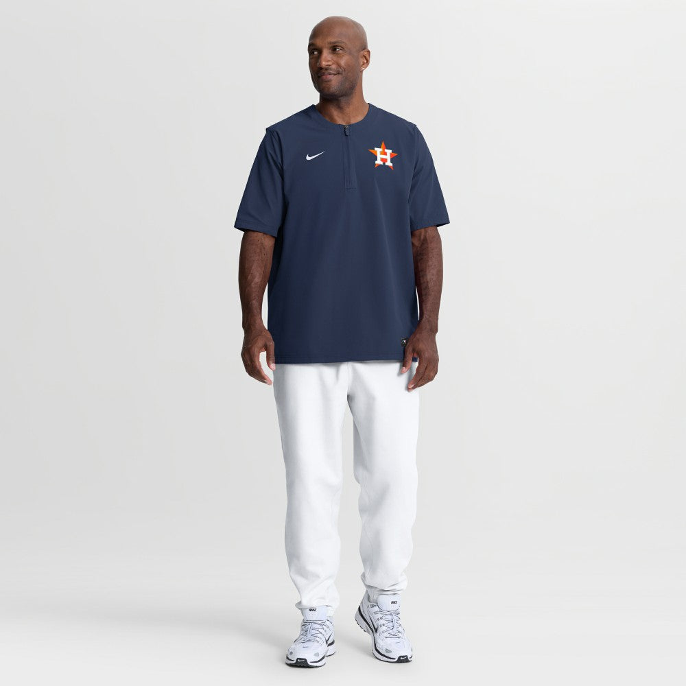 Navy Houston Astros Nike Authentic Collection Dri-FIT Quarter-Zip Windshirt