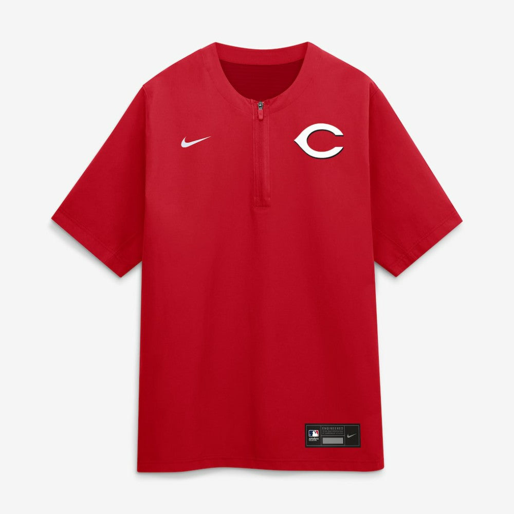Red Cincinnati Reds Nike Authentic Collection Dri-FIT Quarter-Zip Windshirt