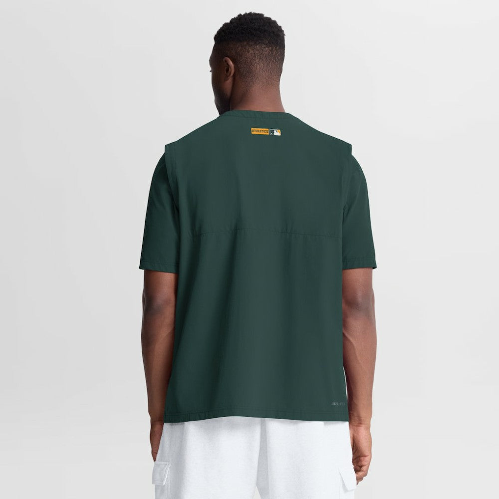 Green Athletics Nike Authentic Collection Dri-FIT Quarter-Zip Windshirt