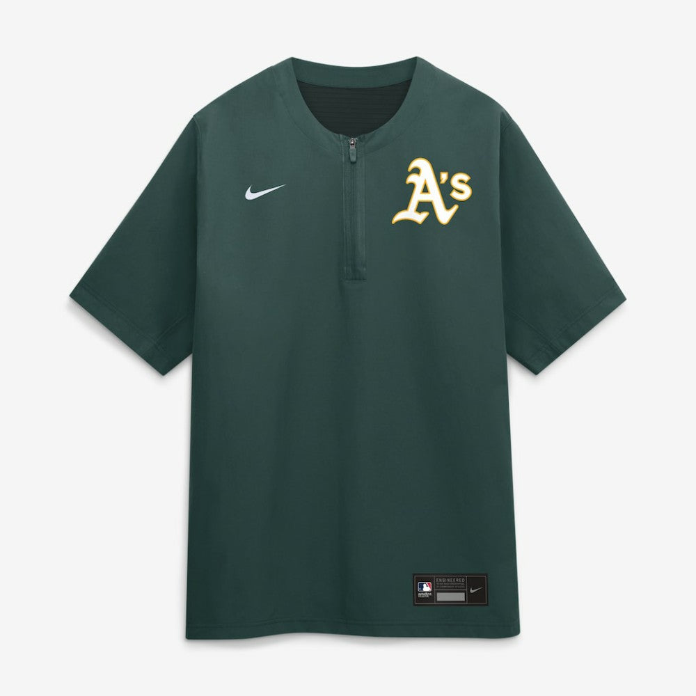 Green Athletics Nike Authentic Collection Dri-FIT Quarter-Zip Windshirt