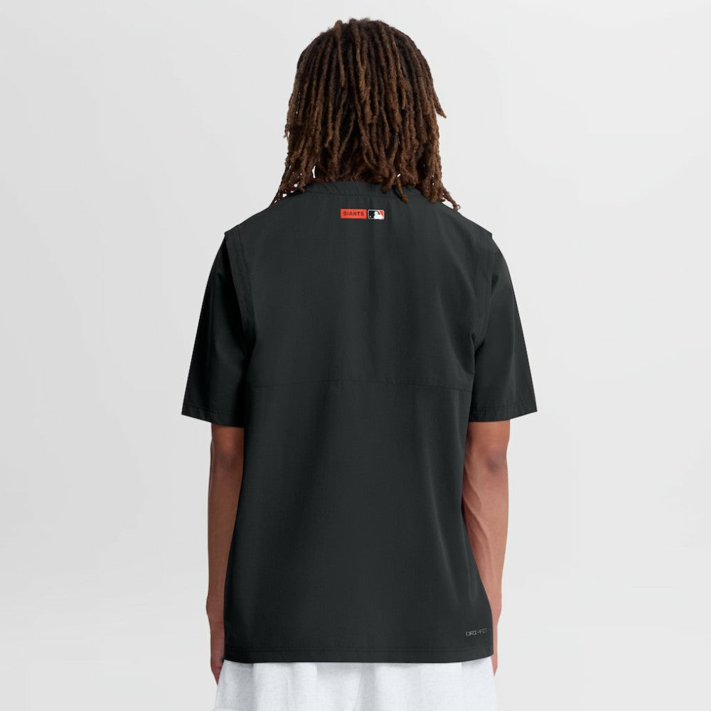 Black San Francisco Giants Nike Authentic Collection Dri-FIT Quarter-Zip Windshirt