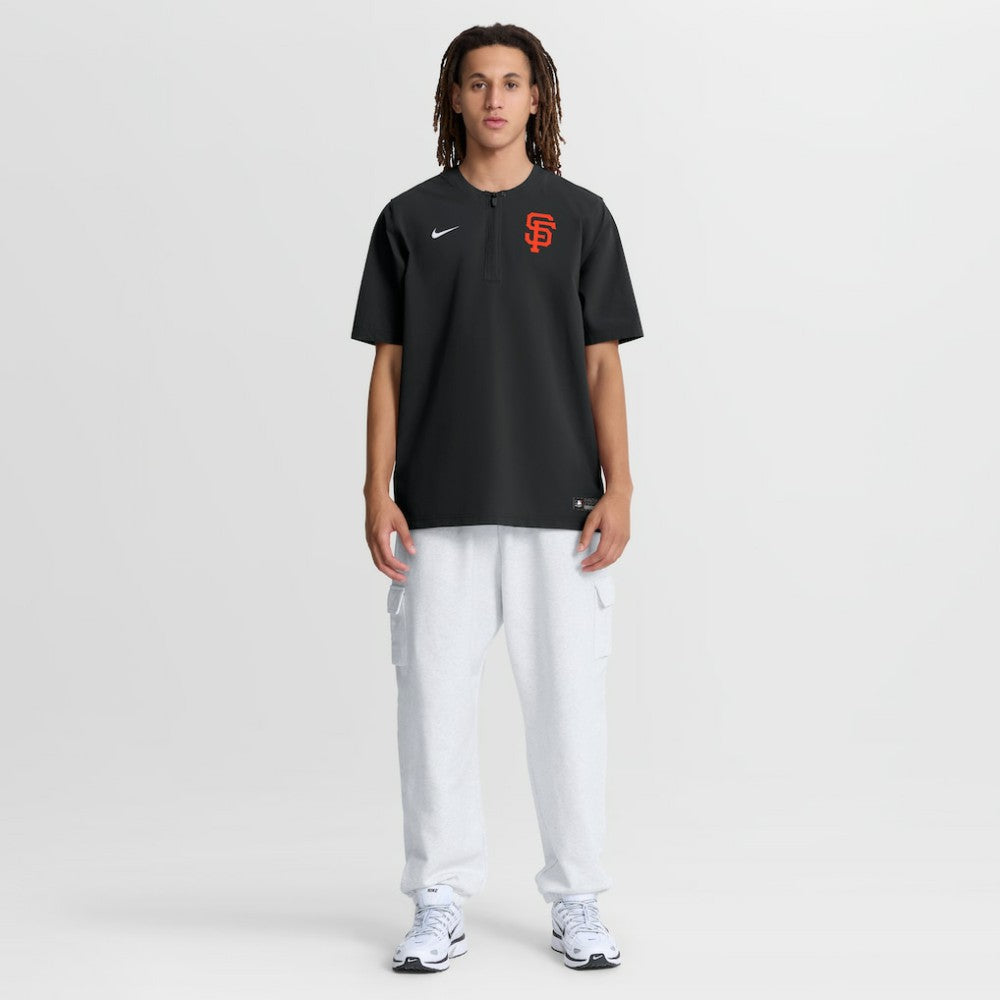 Black San Francisco Giants Nike Authentic Collection Dri-FIT Quarter-Zip Windshirt