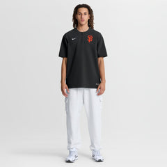Black San Francisco Giants Nike Authentic Collection Dri-FIT Quarter-Zip Windshirt