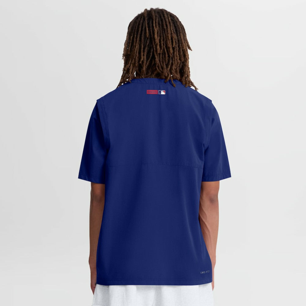 Royal Texas Rangers Nike Authentic Collection Dri-FIT Quarter-Zip Windshirt
