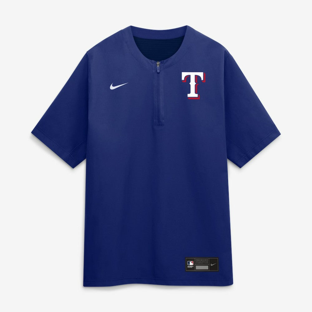 Royal Texas Rangers Nike Authentic Collection Dri-FIT Quarter-Zip Windshirt