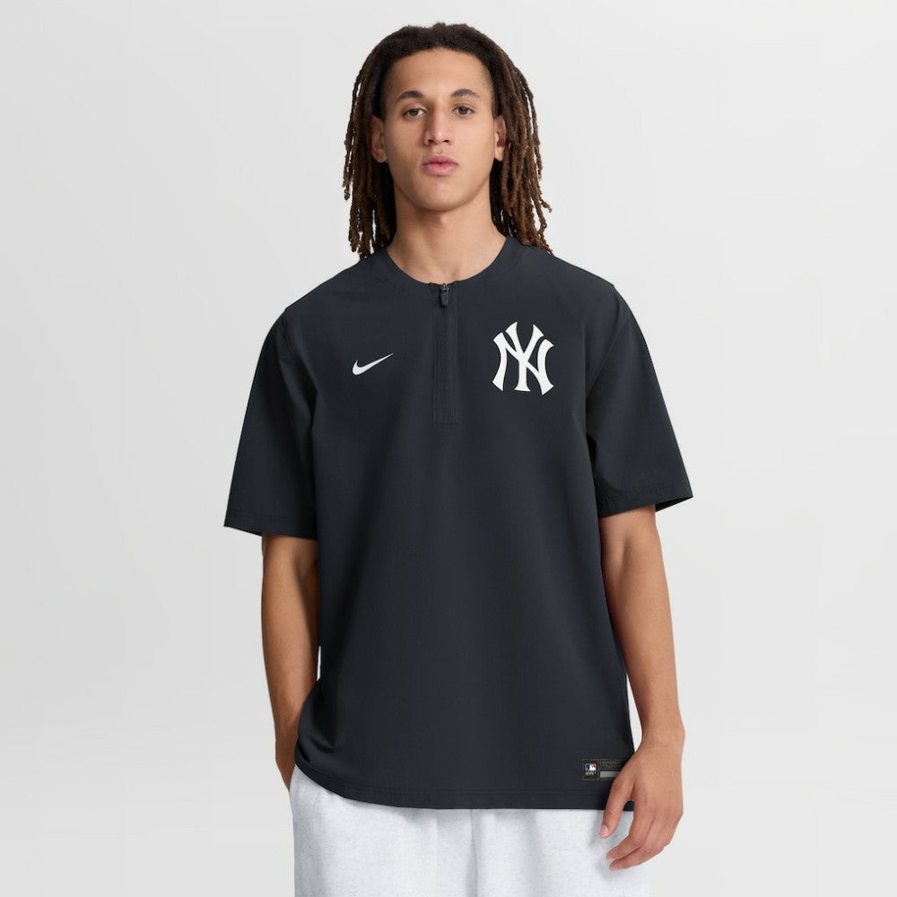 Navy New York Yankees Nike Authentic Collection Dri-FIT Quarter-Zip Windshirt