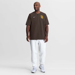 Brown San Diego Padres Nike Authentic Collection Dri-FIT Quarter-Zip Windshirt