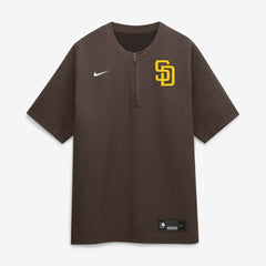 Brown San Diego Padres Nike Authentic Collection Dri-FIT Quarter-Zip Windshirt