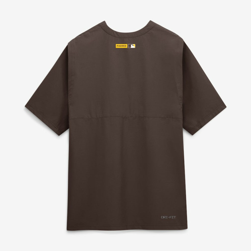 Brown San Diego Padres Nike Authentic Collection Dri-FIT Quarter-Zip Windshirt
