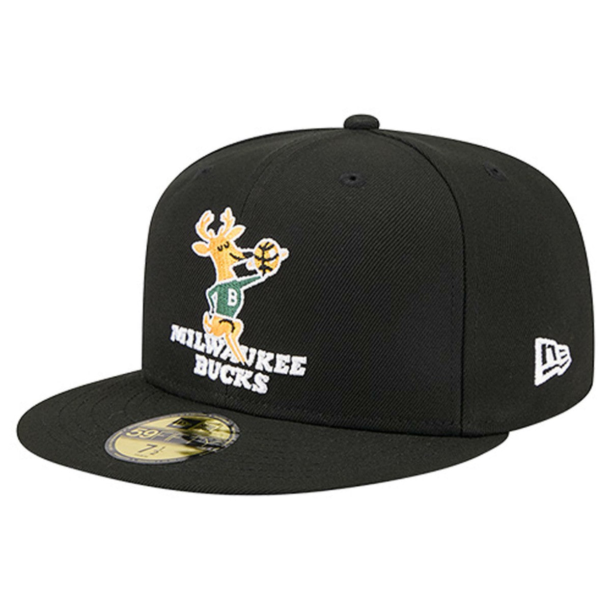 New Era Milwaukee Bucks Core Logo 59FIFTY Fitted Hat