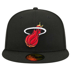 New Era Miami Heat Core Logo 59FIFTY Fitted Hat