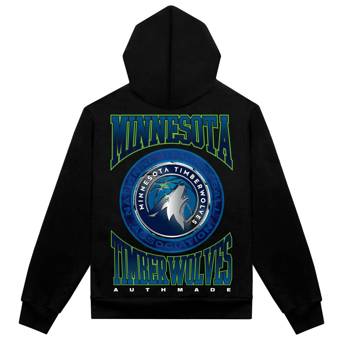 Minnesota Timberwolves Authmade Vintage Metal Premium Heavyweight Pullover Hoodie