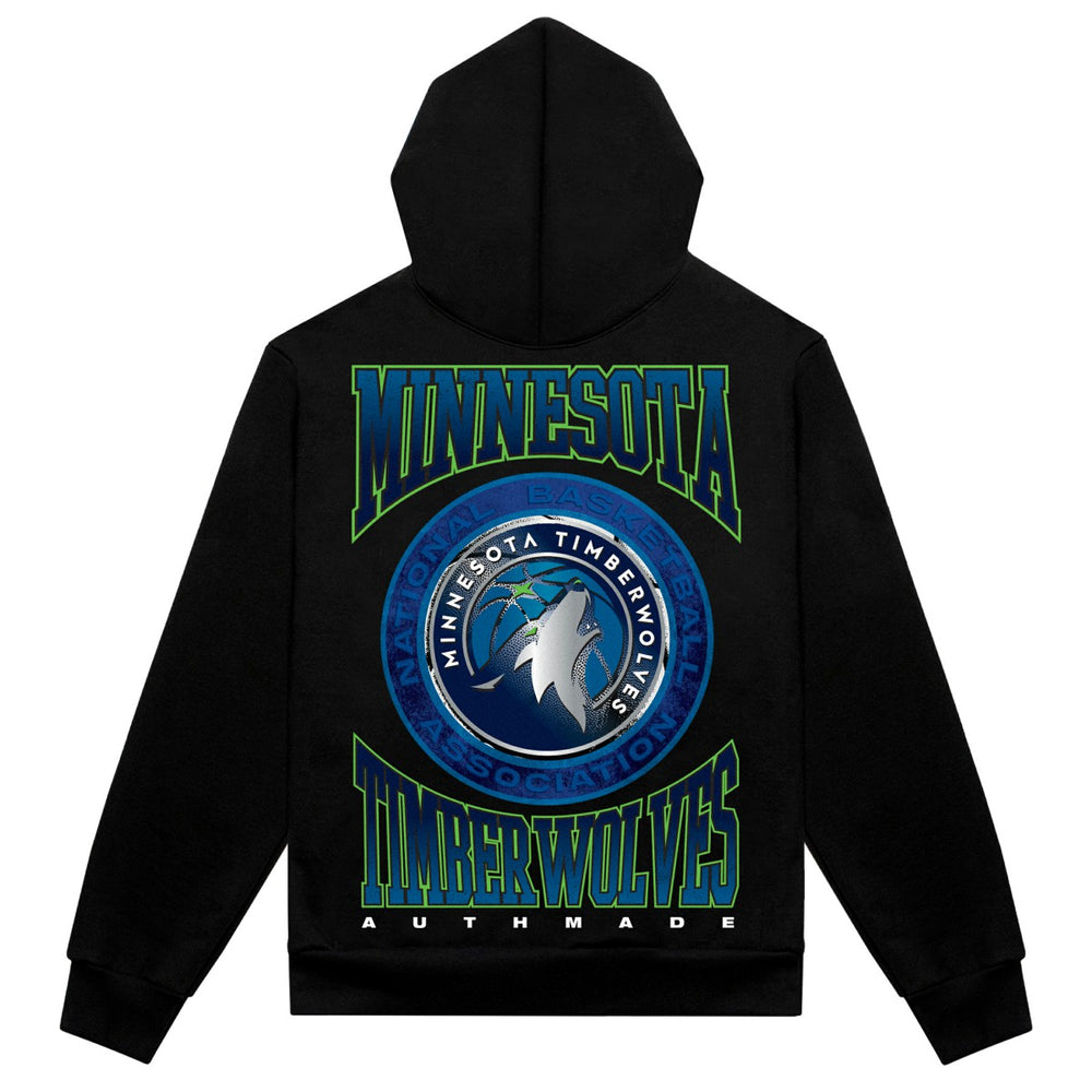 Minnesota Timberwolves Authmade Vintage Metal Premium Heavyweight Pullover Hoodie