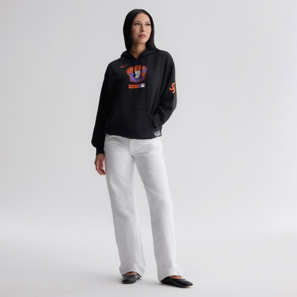 Black San Francisco Giants Nike Women's Authentic Collection City Connect Therma Hoodie