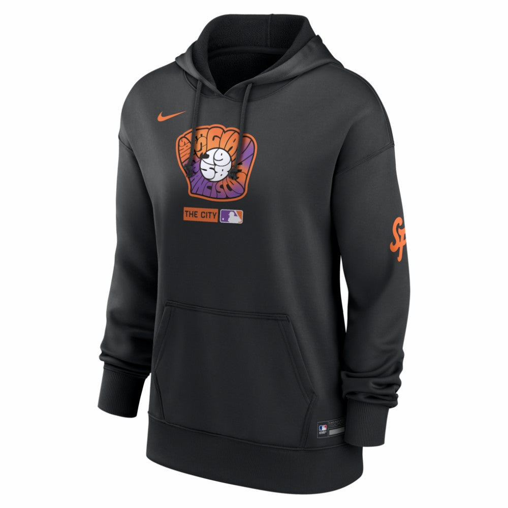 Black San Francisco Giants Nike Women's Authentic Collection City Connect Therma Hoodie