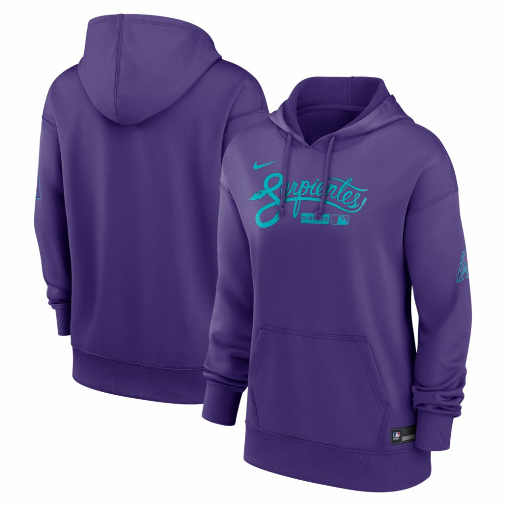 Purple Arizona Diamondbacks Nike Women's Authentic Collection City Connect Therma Hoodie