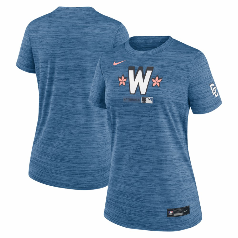 Blue Washington Nationals Nike Women's Authentic Collection City Connect Velocity Dri-FIT T-Shirt