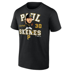 Black Paul Skenes Pittsburgh Pirates Fanatics Hometown Caricature T-Shirt