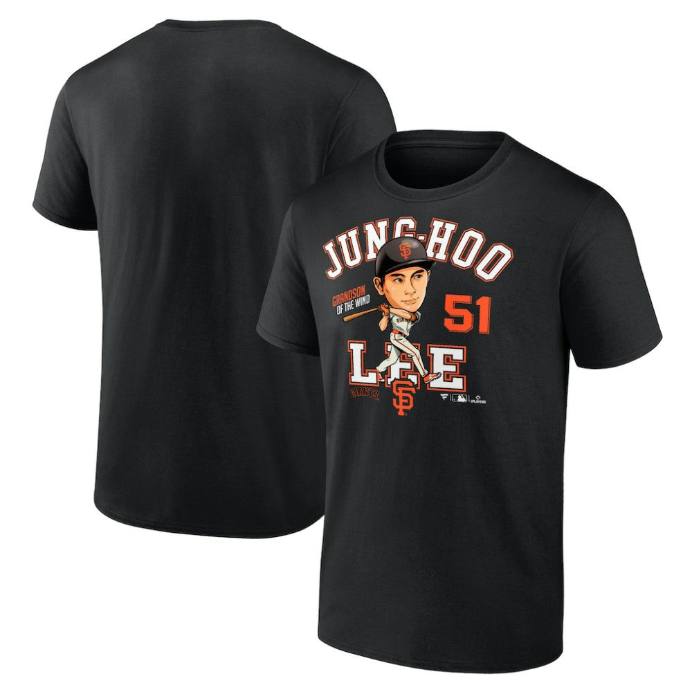 Black Jung Hoo Lee San Francisco Giants Fanatics Hometown Caricature T-Shirt