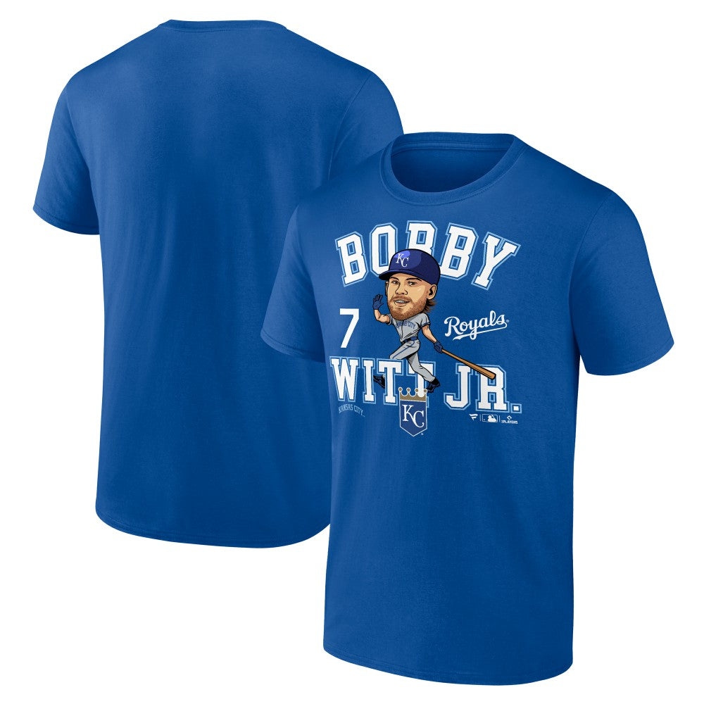 Royal Bobby Witt Jr. Kansas City Royals Fanatics Hometown Caricature T-Shirt
