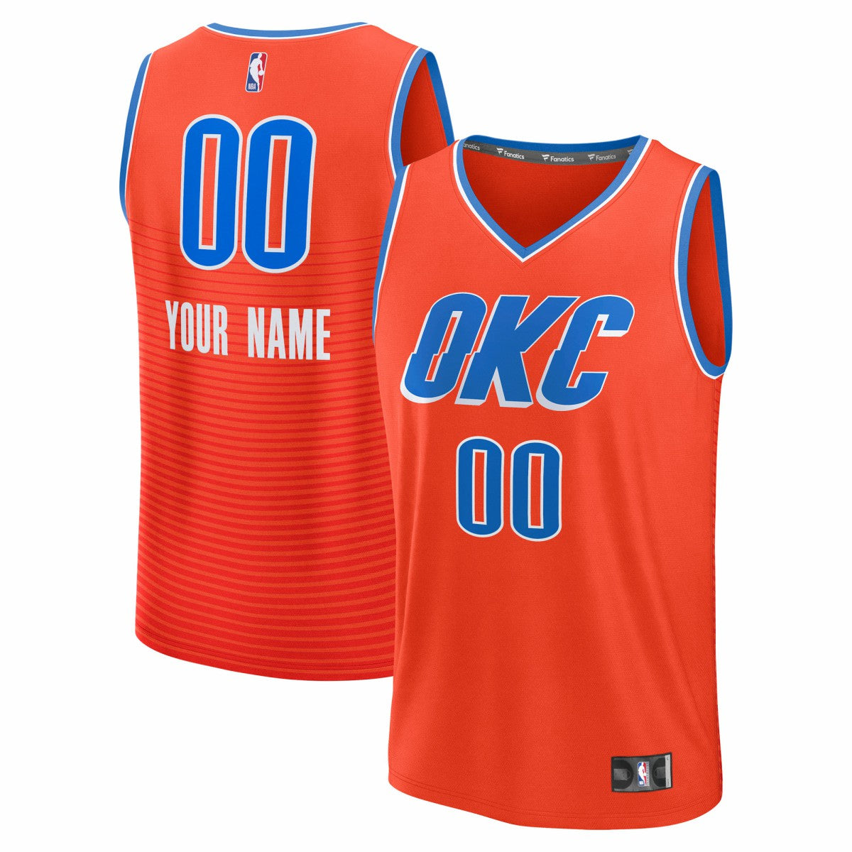 Fanatics Oklahoma City Thunder Youth Fast Break Custom Jersey