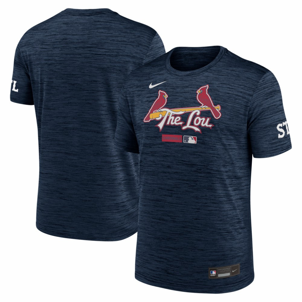 Navy St. Louis Cardinals Nike Authentic Collection City Connect Velocity Dri-FIT T-Shirt
