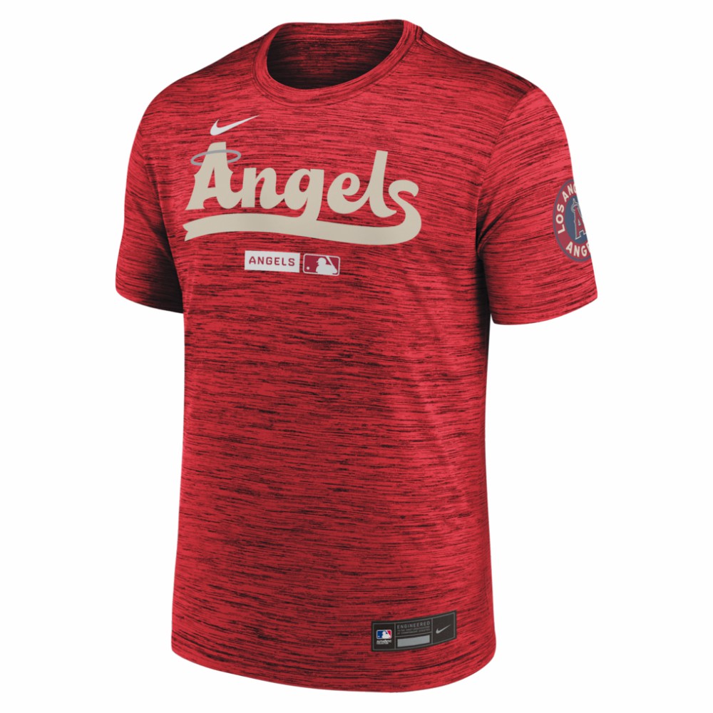 Red Los Angeles Angels Nike Authentic Collection City Connect Velocity Dri-FIT T-Shirt