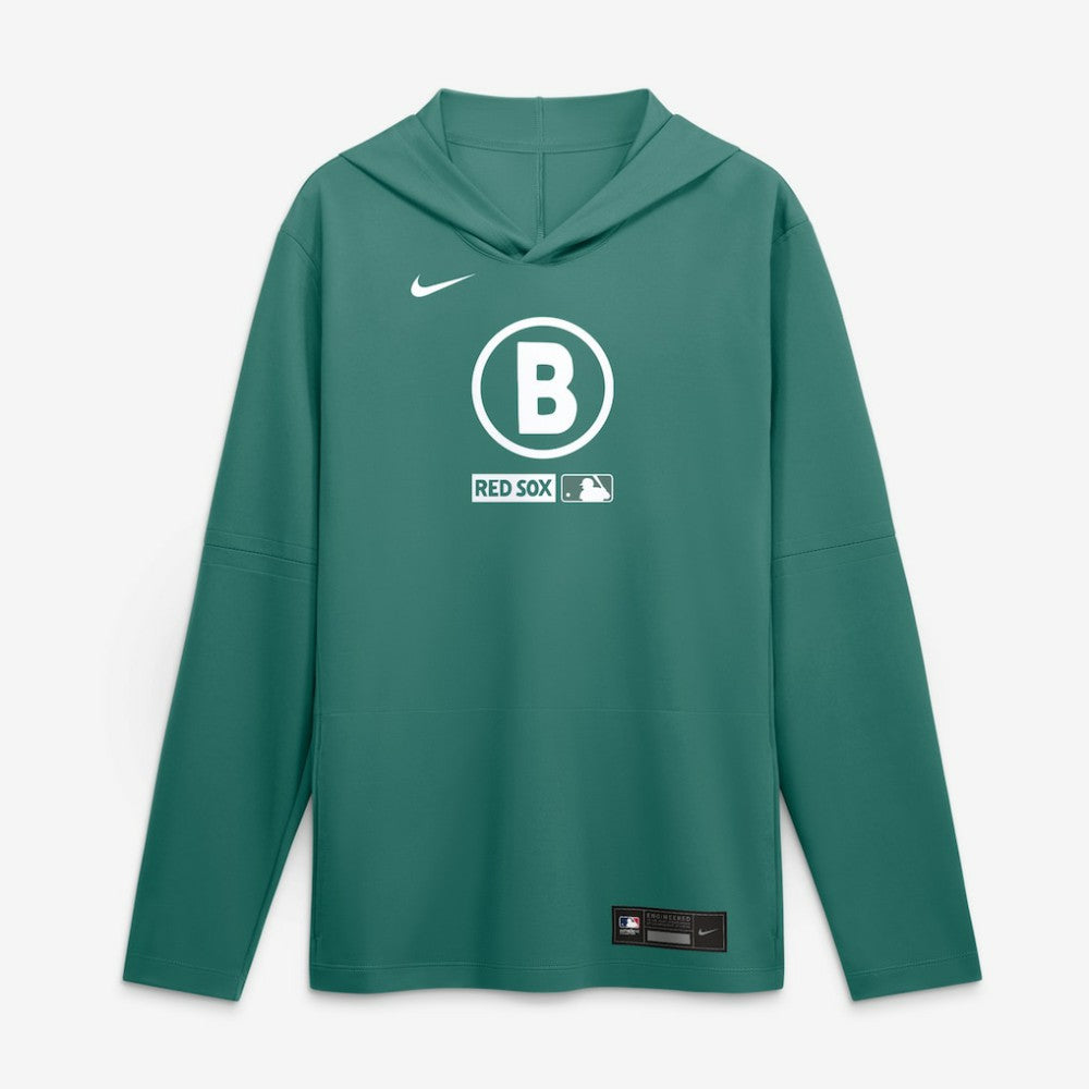 Green Boston Red Sox Nike City Connect Dri-FIT Long Sleeve Hooded T-Shirt