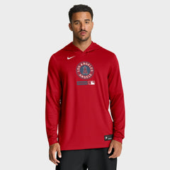 Red Los Angeles Angels Nike City Connect Dri-FIT Long Sleeve Hooded T-Shirt