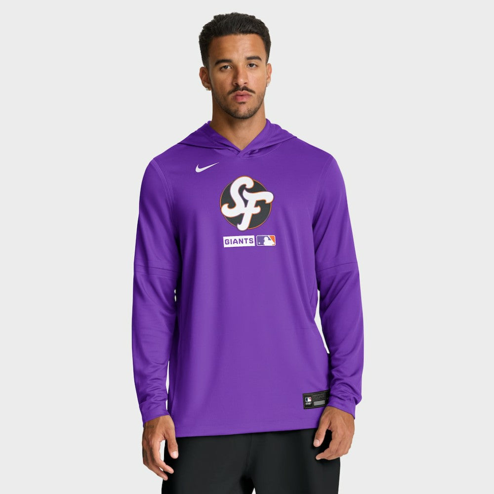 Purple San Francisco Giants Nike City Connect Dri-FIT Long Sleeve Hooded T-Shirt