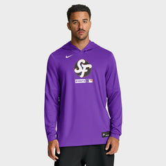 Purple San Francisco Giants Nike City Connect Dri-FIT Long Sleeve Hooded T-Shirt