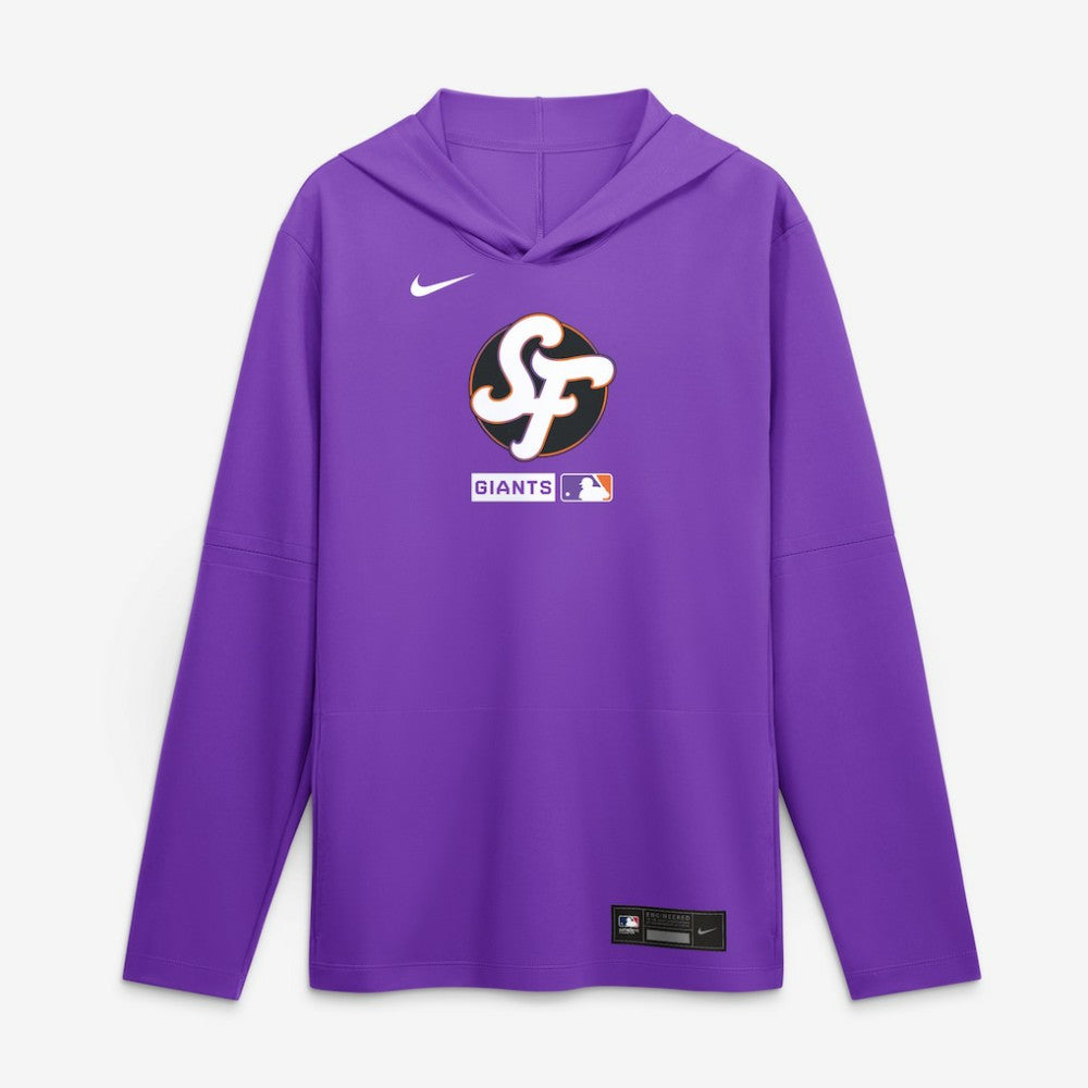 Purple San Francisco Giants Nike City Connect Dri-FIT Long Sleeve Hooded T-Shirt