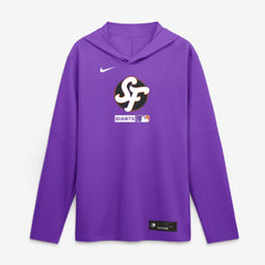 Purple San Francisco Giants Nike City Connect Dri-FIT Long Sleeve Hooded T-Shirt